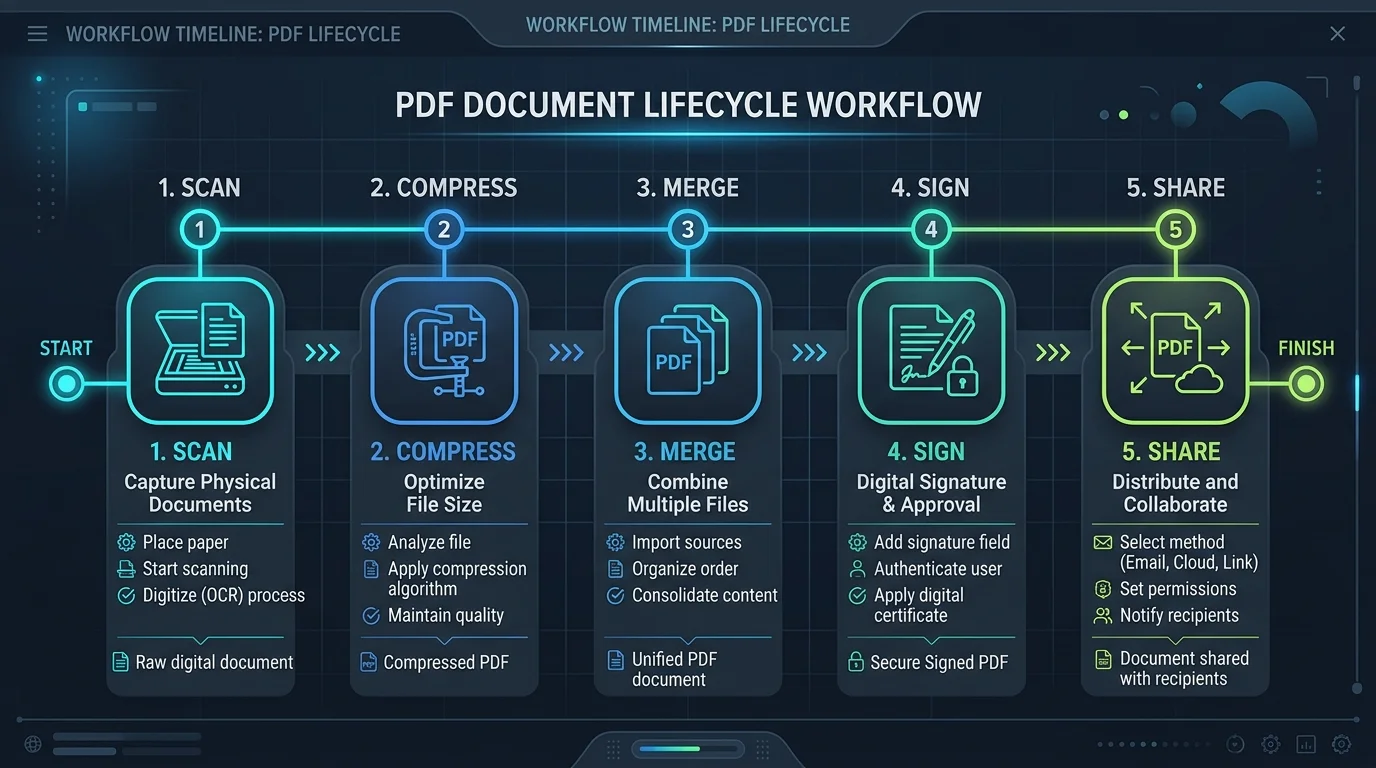 Client-Side PDF Billing Workflow Diagram
