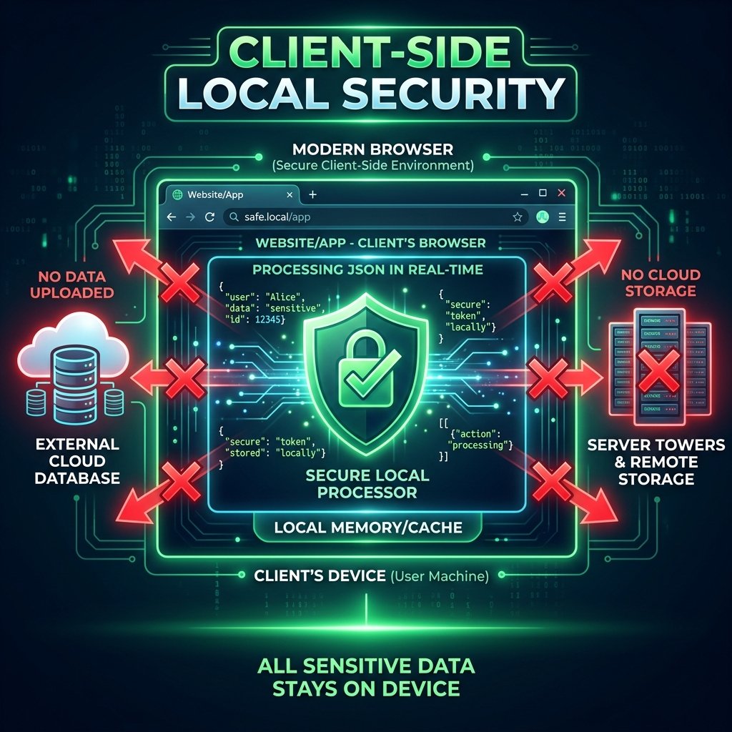 In-Browser Local Processing Security Infographic